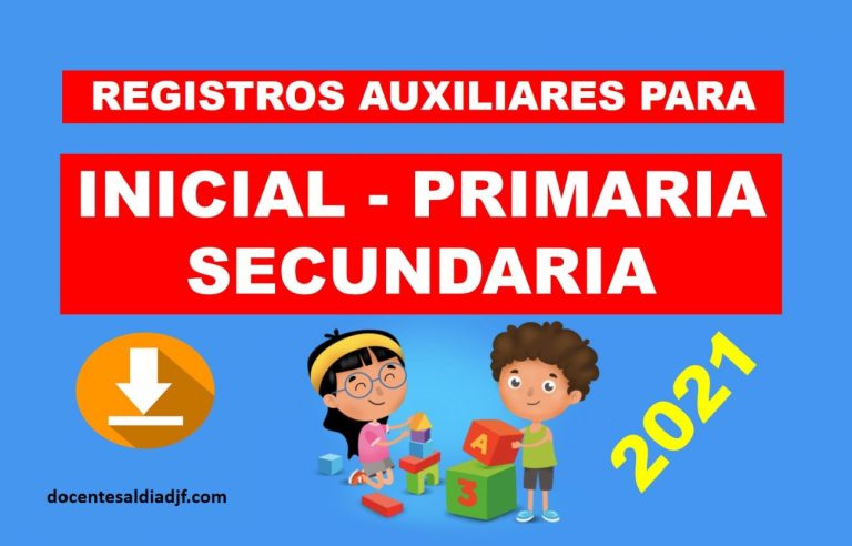 Auxiliar de Registros de Evaluación para inicial primaria y secundaria