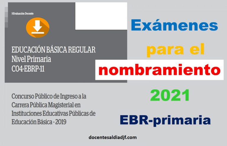 Exámenes para el nombramiento 2021 de primaria con sus respuestas