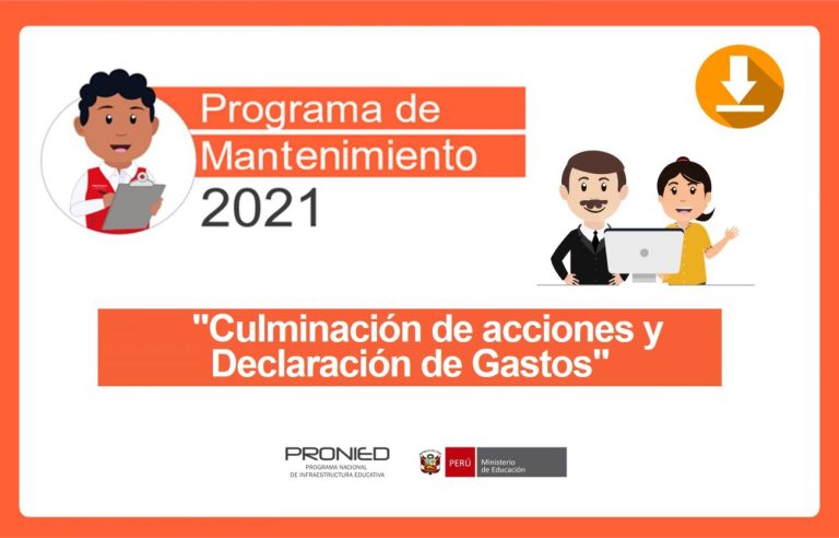 Declaración de gastos del programa de mantenimiento de locales escolares 2021