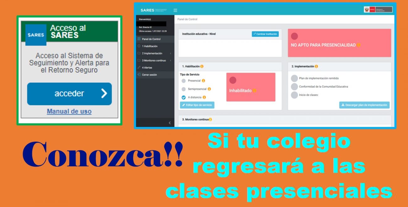Cómo saber si mí Institución Educativa regresará a las clases presenciales