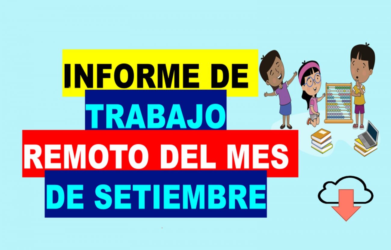 Informe de trabajo remoto del mes de Setiembre