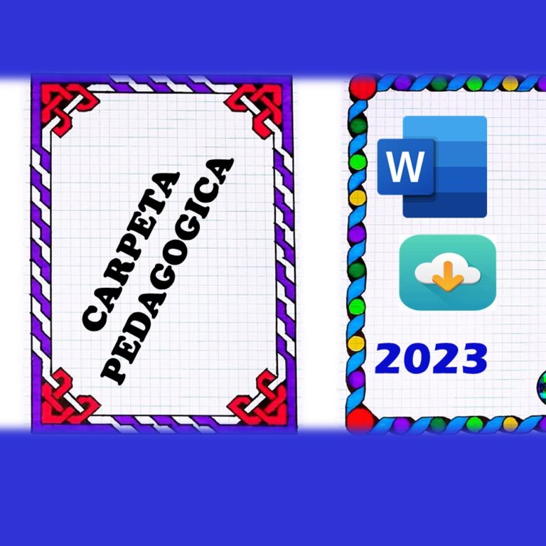 carpeta pedagogica 2023