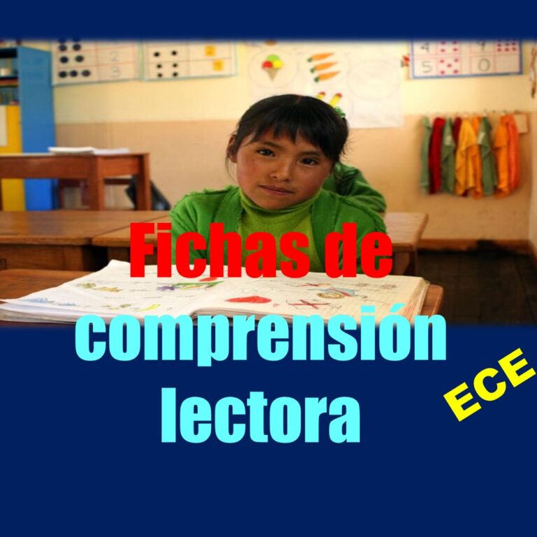Fichas de comprensión lectora tipo ECE