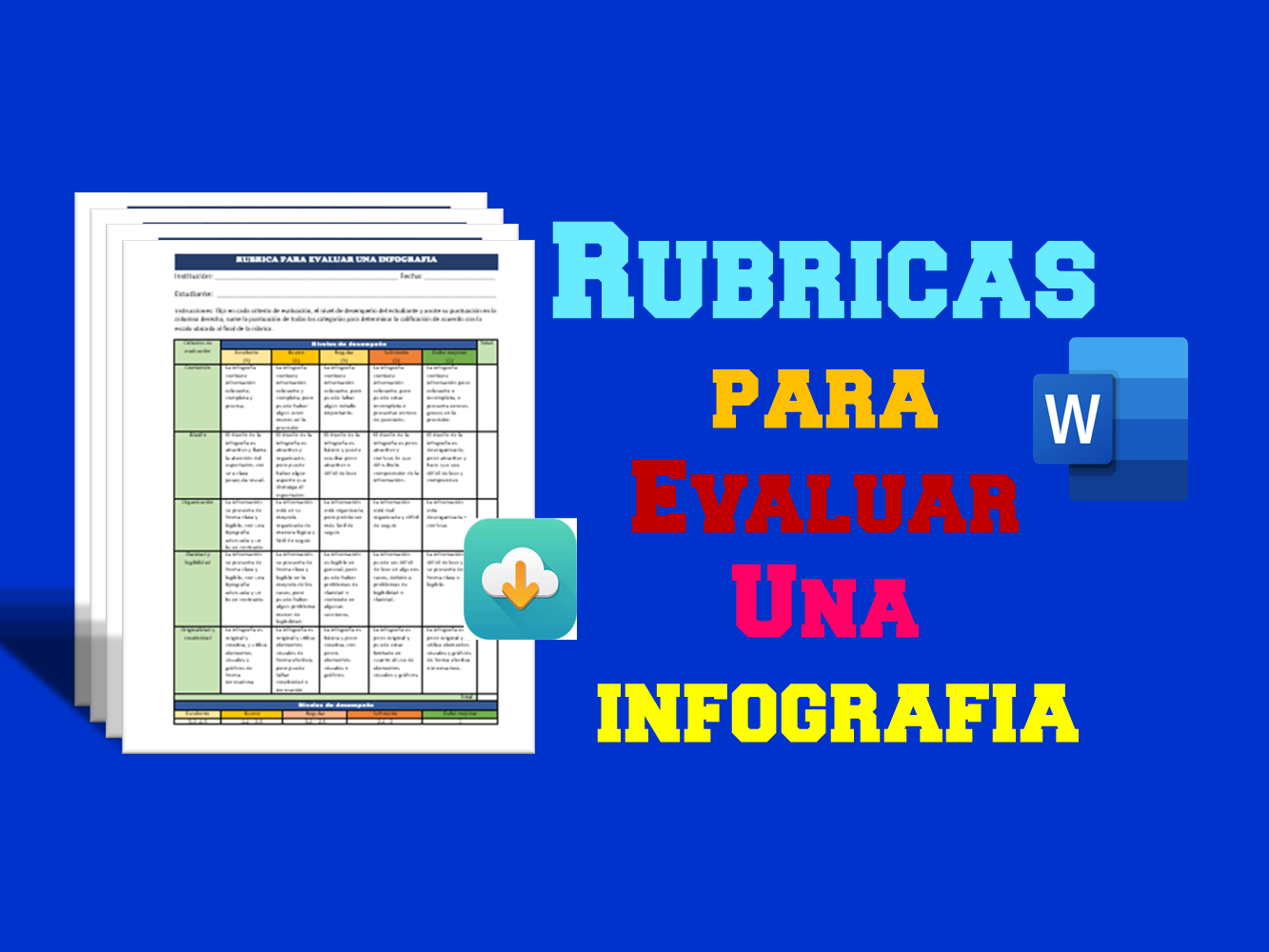 Rubrica para evaluar una infografía