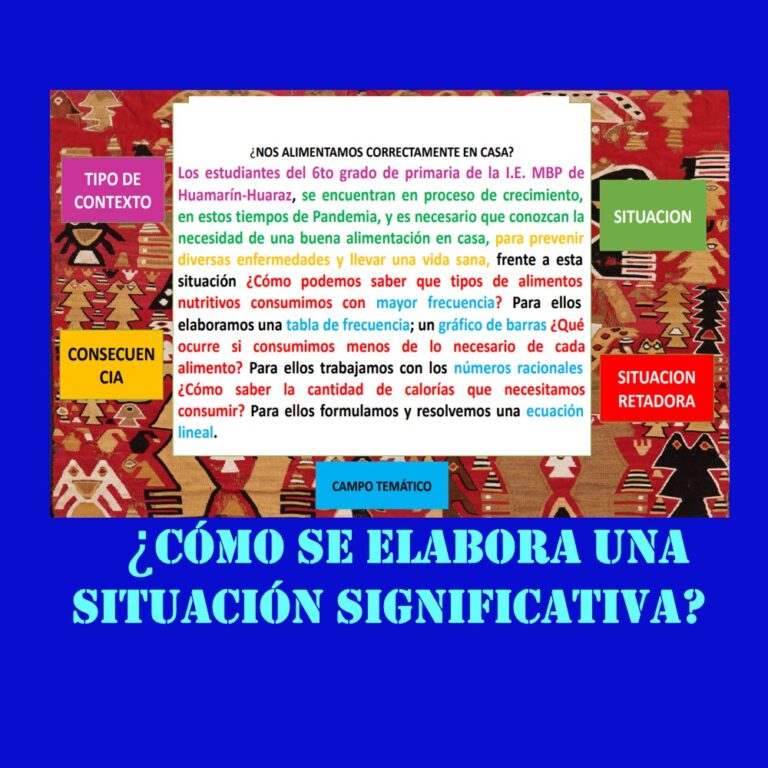 Cómo se elabora una situación significativa