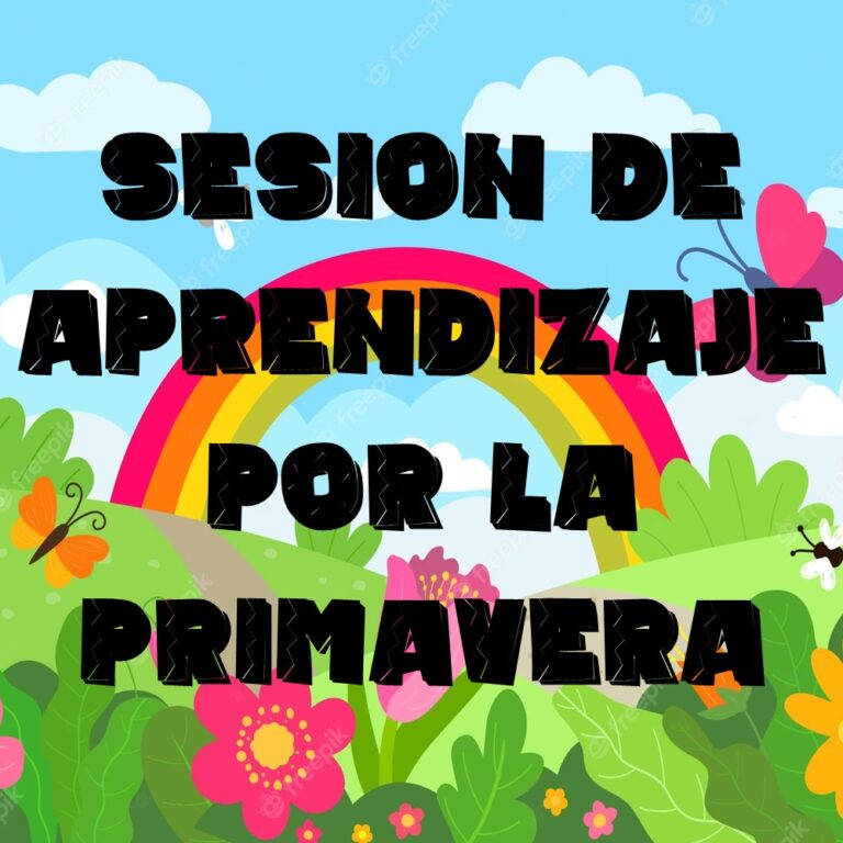 Sesión de aprendizaje por el día de la primavera