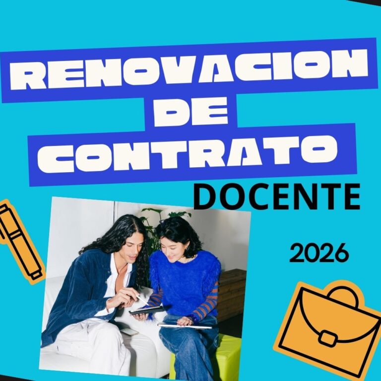 RENOVACION DE CONTRATO DOCENTE 2026
