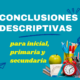 ejemplos de conclusiones descriptivas