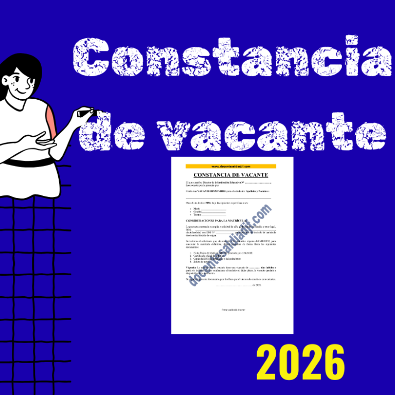 Constancia de vacante 2026
