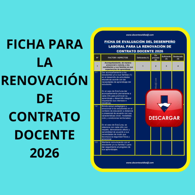 FICHA PARA LA RENOVACION DE CONTRATO DOCENTE 2026