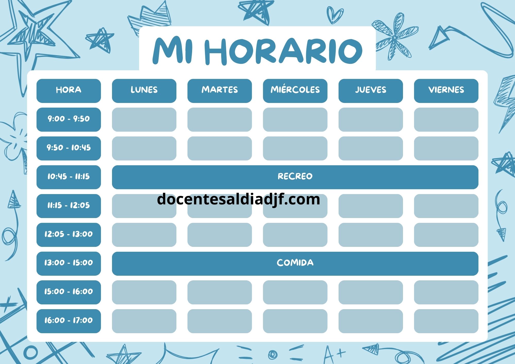 Horario escolar 2026