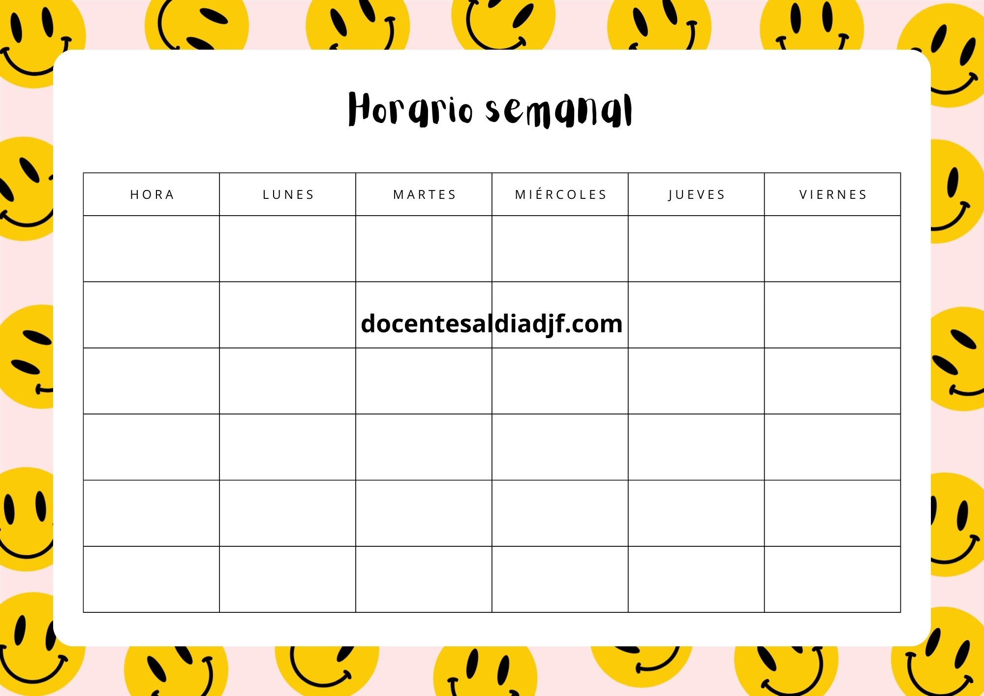 Horario escolar 2026